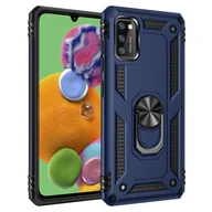 Etui i futerały do telefonów - cofi1453® Silicone TPU Slim Case z 360-stopniową podstawką ochronną Kickstand Etui na telefon komórkowy Magnetyczny uchwyt samochodowy kompatybilny z iPhone 7 Blue - miniaturka - grafika 1