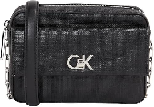 Calvin Klein Damska torba na aparat kieszonkowy crossover, Ck Black, Ck czarny