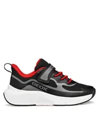 Buty dla chłopców - Geox Sneakersy J Pro-Ran Boy J65P7F 01454 C0048 S Czarny - miniaturka - grafika 1