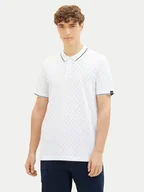 Koszulki męskie - Tom Tailor Denim Polo 1040465 Biały Regular Fit - miniaturka - grafika 1