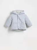 Bluzki dla niemowląt - Reserved - Bawełniana kurtka z kapturem - jasnoniebieski - miniaturka - grafika 1