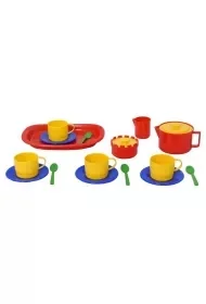 Zestaw do kawy 18el - Zabawy w naśladowanie dorosłych - miniaturka - grafika 1