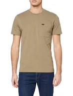 Koszulki męskie - LEE SS POCKET TEE MĘSKI T-SHIRT UTILITY GREEN L64PSWNG 112115851 - Lee - miniaturka - grafika 1