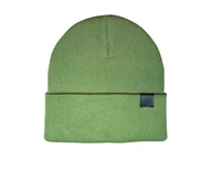 Czapki damskie - Zimowa czapka z bawełny - zielona - miniaturka - grafika 1