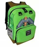 Plecaki szkolne i tornistry - Plecak szkolny młodzieżowy Tornister MINECRAFT - Kilof Zielony - miniaturka - grafika 1