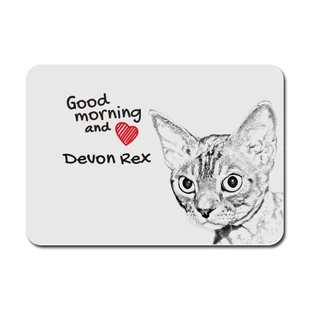 Devon Rex podkładka pod mysz z kotem Art-Dog - Podkładki pod mysz - miniaturka - grafika 1
