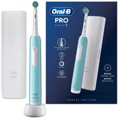 Szczoteczki do zębów - Szczoteczka Oral-B Pro 1 Niebieska + Etui - miniaturka - grafika 1