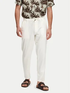 Selected Homme Chinosy 16087636 Biały Slim Tapered Fit - Spodnie męskie - miniaturka - grafika 1
