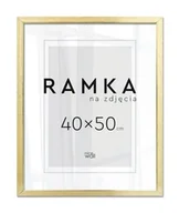 Ramki na zdjęcia - Ramka na zdjęcia 40x50 cm Złota - miniaturka - grafika 1