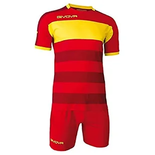 Givova, kit derby wielokolorowa czerwony/żółty X-L - Zestawy męskiej odzieży sportowej - miniaturka - grafika 1