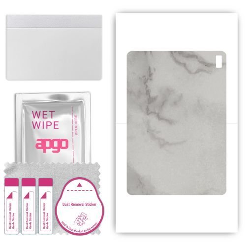 folia naklejka skórka strukturalna na TYŁ do HTC A103 - Marmur Szary - apgo SKINS