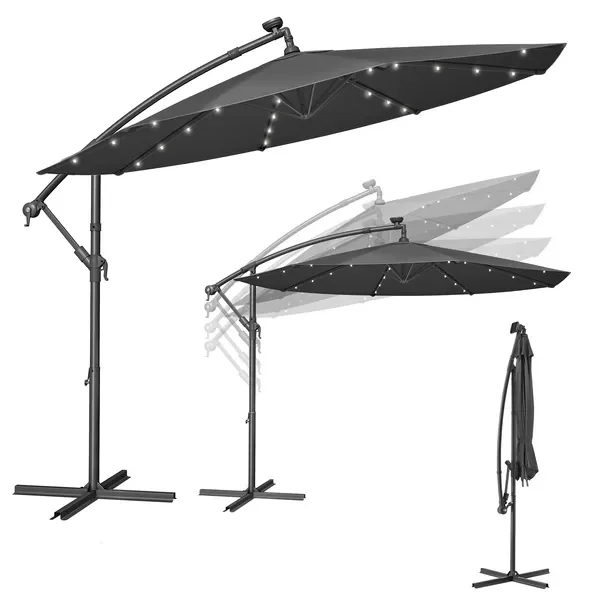 Parasol szary 300 x 245 cm