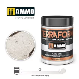 Ammo: Terraform Premium Textures - Wall Whitewashing 100 ml - Akcesoria i części modelarskie - miniaturka - grafika 1
