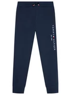 Spodnie i spodenki dla chłopców - Tommy Hilfiger Spodnie dresowe Essential KS0KS00214 Granatowy Regular Fit - miniaturka - grafika 1