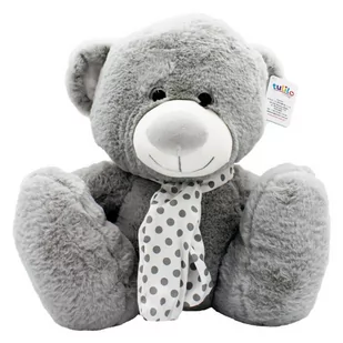 TULILO TULILO Maskotka Srebrna kolekcja Miś szary 35 cm 5_822750 - Maskotki i pluszaki - miniaturka - grafika 1
