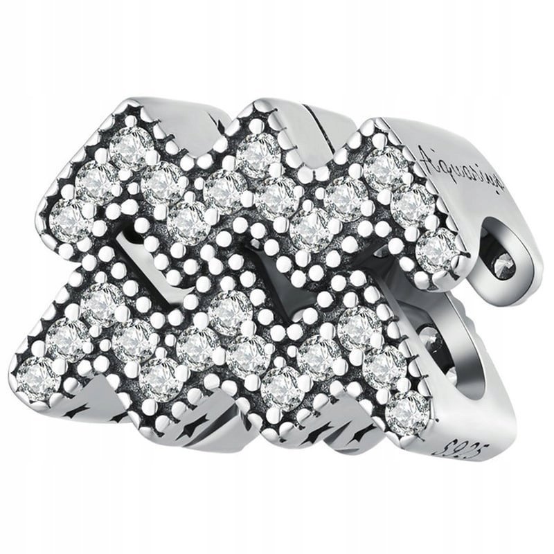 Charms Zawieszka Charms Znak Zodiaku Wodnik Srebro 925 Charmsy Trusky