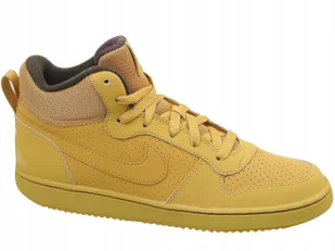 Nike Court Borough MID Force Buty Trapery Wysokie Za Kostkę Żółte Miodowe - Buty sportowe damskie - miniaturka - grafika 1