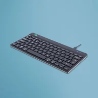 Klawiatury - R-Go Tools Ergonomiczna R-Go Compact Break klawiatura, z oprogramowaniem do robienia przerw, QWERTY (UK), przewodowa, czarna - miniaturka - grafika 1