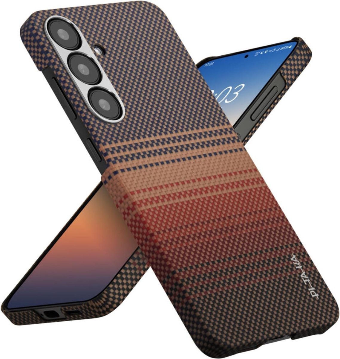 Pitaka Tactile Woven Case, Sunset - Samsung Galaxy S25+