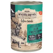 Mokra karma dla psów - Karma dla psa WIEJSKA ZAGRODA Leśne smaki Jeleń z wieprzowiną 400 g - miniaturka - grafika 1