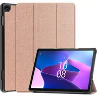 Etui do tabletów - Bizon Etui Case Tab Croc do Lenovo Tab M10, różowozłote - miniaturka - grafika 1