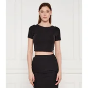 Koszulki i topy damskie - GUESS T-shirt PRISCA | Cropped Fit - miniaturka - grafika 1