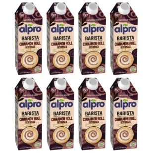 Alpro Napój owsiano-sojowy Barista Cynamon zestaw 8 x 750 ml - Napoje roślinne - miniaturka - grafika 1