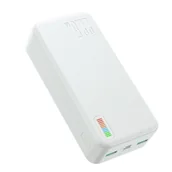 Powerbanki - Joyroom QP196 powerbank 30000mAh Dazzling Series 22.5W biały - miniaturka - grafika 1