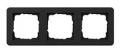 Klawisze i ramki - Gira Ramka potrójna E1 - czarny mat - miniaturka - grafika 1