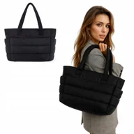 Torby męskie - PODRÓŻNA TORBA PODRĘCZNY BAGAŻ PODRÓŻNY NA RAMIĘ CZARNA POJEMNA TURYSTYCZNA - miniaturka - grafika 1