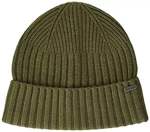 TOM TAILOR Męskie Miękka czapka wełniana 1027540, 11279 - Dry Greyish Olive, ONESIZE - Czapki męskie - miniaturka - grafika 1