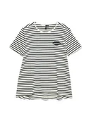 Koszulki i topy damskie - Vero Moda Koszulka w kolorze kremowym - miniaturka - grafika 1