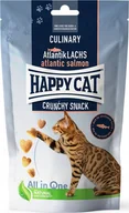 Przysmaki dla kotów - Happy Cat Crunchy Snack Atlantic salmon, przysmak, dla kotów, łosoś i groszek, 70g - miniaturka - grafika 1
