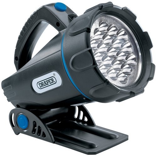 Draper Tools Limited 05176 - Latarka do ponownego naładowania, 950 g, kolor czarny