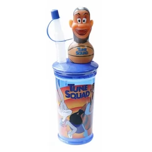 KUBEK Z RURKĄ LEBRON JAMES KOSMICZNY MECZ NIEBIESKI + ŻELKI - Kubki - miniaturka - grafika 1