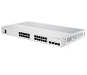 Switche - Cisco CBS250-24T-4X Zarządzany L2/L3 Gigabit Ethernet (10/100/1000) Srebrny CBS250-24T-4X-EU-RF - miniaturka - grafika 1