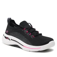 Sneakersy damskie - SKECHERS Sneakersy Clancy 124863/BKHP Black/Hot Pink - miniaturka - grafika 1