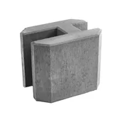 Ogrodzenia - Łącznik przelotowy do podmurówki Typ H 23x18x20cm - miniaturka - grafika 1