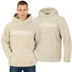 Bluza z kapturem Pit Bull Aragon '24 - Beżowa 3XL - Odzież taktyczna i umundurowanie - miniaturka - grafika 1