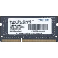 Pamięci RAM - Patriot 4GB SAPAT3G041600SL - miniaturka - grafika 1