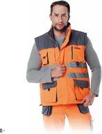 Odzież robocza - LH-FMNX-V - Bezrękawnik ocieplany FORMEN - żółto-stalowo-czarny 2XL - miniaturka - grafika 1