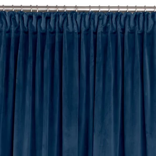 Zasłona VILA kolor indygo styl klasyczny taśma smok transparentna 7,5 cm velvet 265x175 homede - CURT/HOM/VILA/VELVET/PLEAT/D/75 - Zasłony - miniaturka - grafika 1