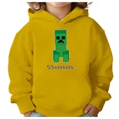 Bluzy dla dziewczynek - BLUZA DZIECIĘCA MINECRAFT 110-116 DLA DZIEWCZYNKI CHŁOPCA PREZENT - miniaturka - grafika 1