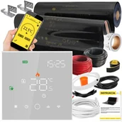 Ogrzewanie podłogowe - Folia grzewcza na podczerwień MISSION AIR 160 W/m2 Black Gold PTC 30m2 (30m x 100cm) + regulator Leo Biały Wi-Fi | Bezpłatny transport - miniaturka - grafika 1