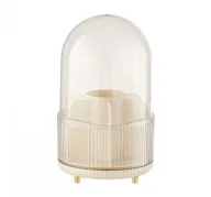 Kosmetyczki, organizery i kuferki - eCarla obrotowy organizer na kosmetyki i pędzle Beżowy - miniaturka - grafika 1