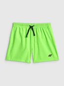 Kąpielówki dla chłopców - 4F Spodenki plażowe boardshorty chłopięce - zielone 146/152 (10-12 lat) - miniaturka - grafika 1