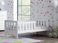 Łóżka dla dzieci i młodzieży - Łóżko dziecięce drewniane ALA 160X70 biała - miniaturka - grafika 1