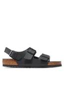 Sandały męskie - Birkenstock Sandały Milano 1024997 Czarny - miniaturka - grafika 1