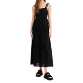 Sukienki - Sukienka damska Desigual Karen czarna na szelkach-S - DESIGUAL - miniaturka - grafika 1