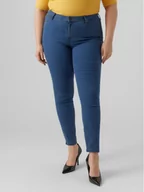 Spodnie męskie - Vero Moda Curve Jeansy Rudy 10287062 Niebieski Slim Fit - miniaturka - grafika 1